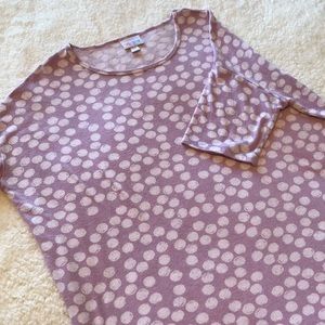 LuLaRoe | Irma XS Purple Polka Dots